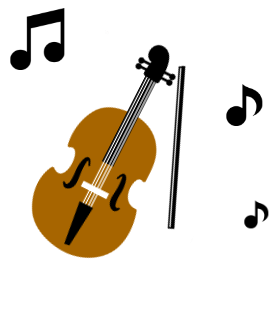 バイオリンのイラスト